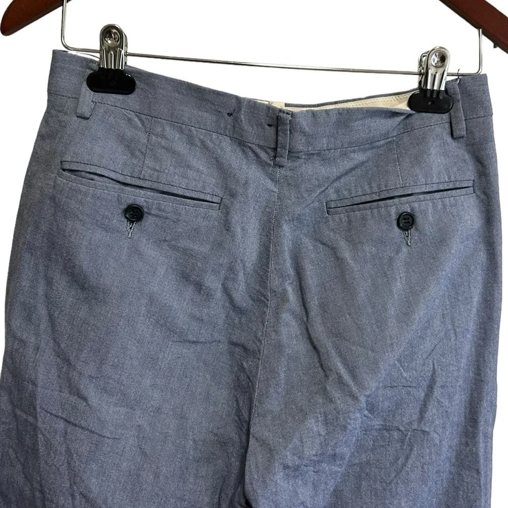 J Crew Pants Mens Slacks Chinos 29x30 Blue Flat Front Cotton